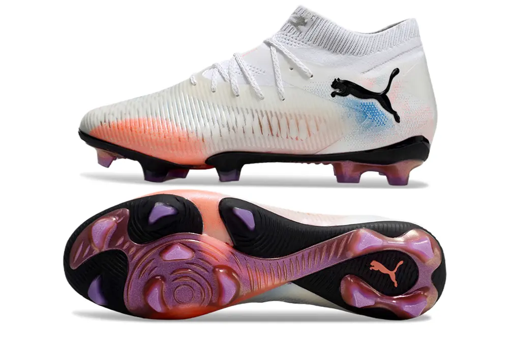 Puma Future 8 Ultimate FG - White/Sunset Orange/Bright Blue