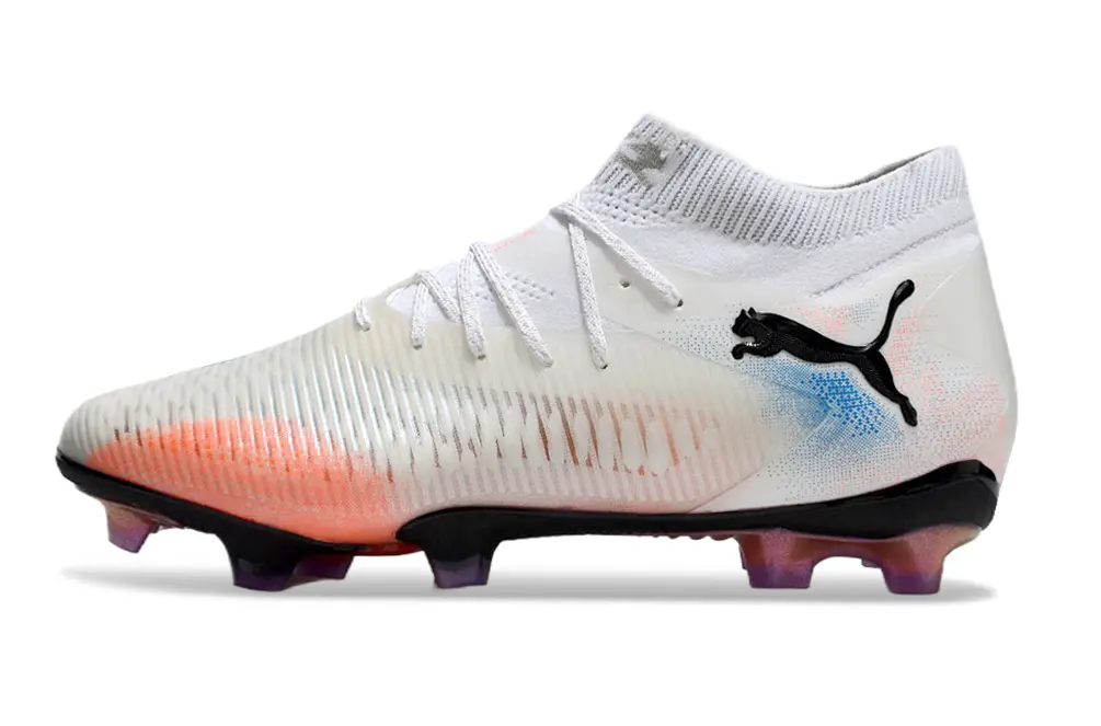 Puma Future 8 Ultimate FG - White/Sunset Orange/Bright Blue