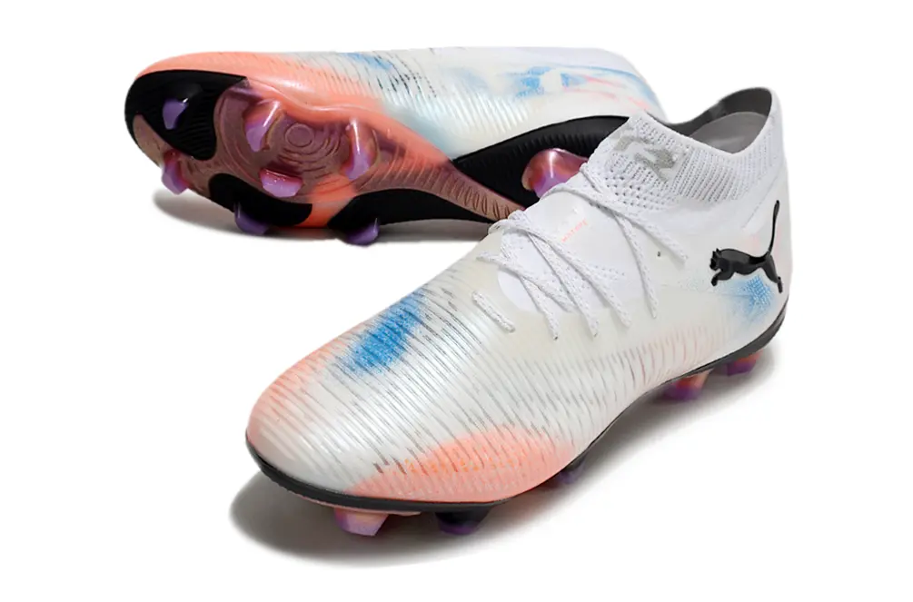 Puma Future 8 Ultimate FG - White/Sunset Orange/Bright Blue