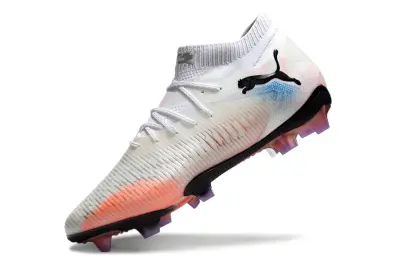 Puma Future 8 Ultimate FG - White/Sunset Orange/Bright Blue