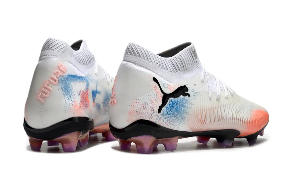 Puma Future 8 Ultimate FG - White/Sunset Orange/Bright Blue