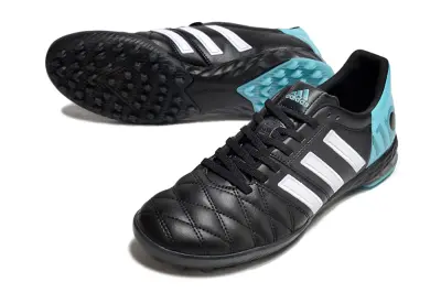 Adidas Adipure 11Pro TF Astro Turf Soccer Shoes - Black/Aqua Blue/White