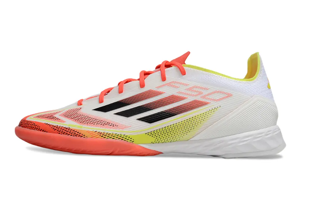 Adidas F50 Pro IC - White/Coral Pink/Lemon Yellow