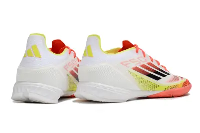 Adidas F50 Pro IC - White/Coral Pink/Lemon Yellow