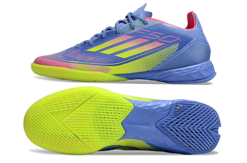 Adidas F50 Pro IC - Blue/Electric Yellow/Flamingo Pink