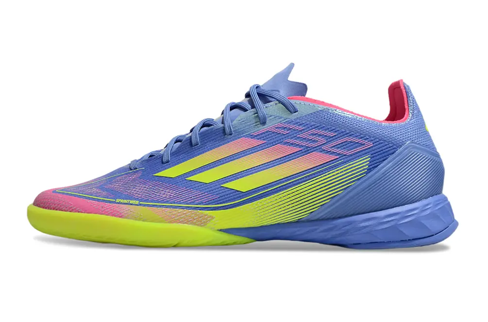 Adidas F50 Pro IC - Blue/Electric Yellow/Flamingo Pink