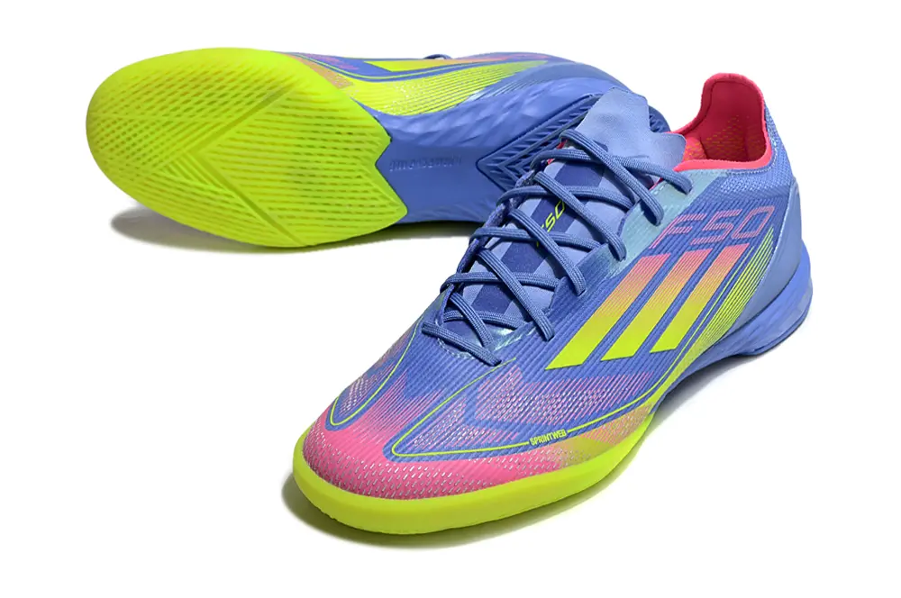 Adidas F50 Pro IC - Blue/Electric Yellow/Flamingo Pink