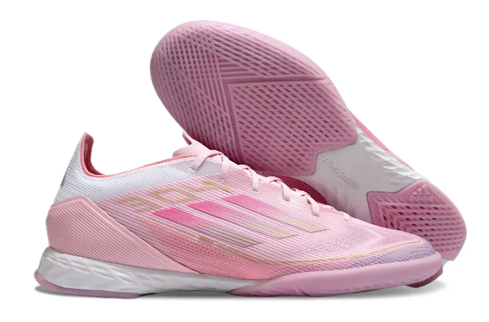 Lamine Yamal x Adidas F50 Pro IC - Pink/Soft Pink/White