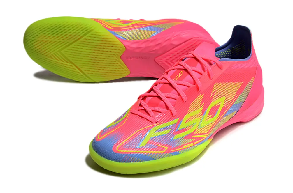 Adidas F50 Pro IC - Pink/Neon Green/Bright Blue