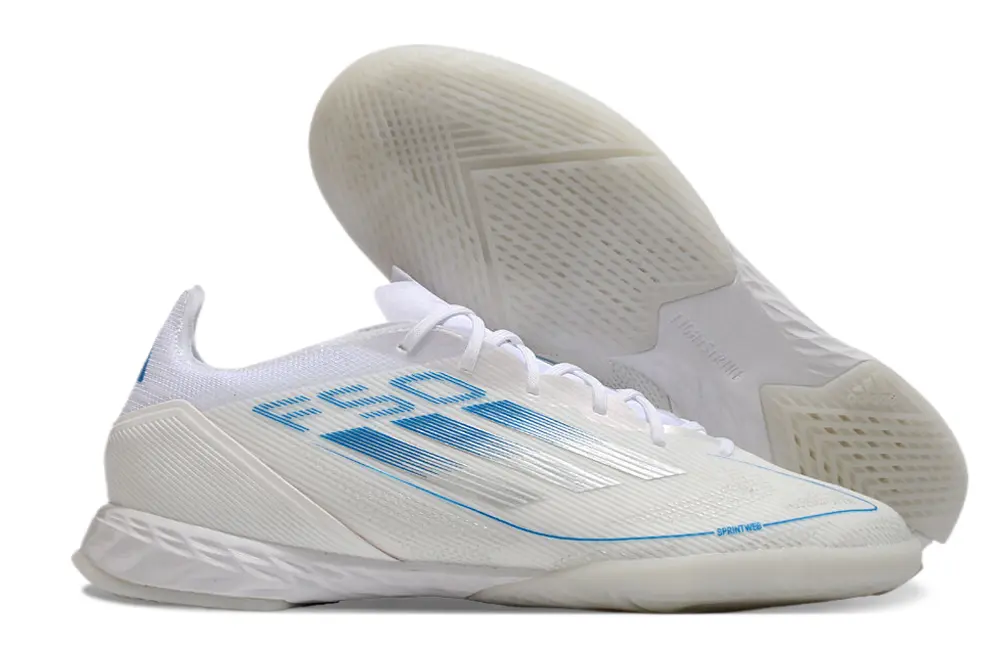 Adidas F50 Pro IC - White/Ice Blue/Snow White