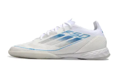 Adidas F50 Pro IC - White/Ice Blue/Snow White