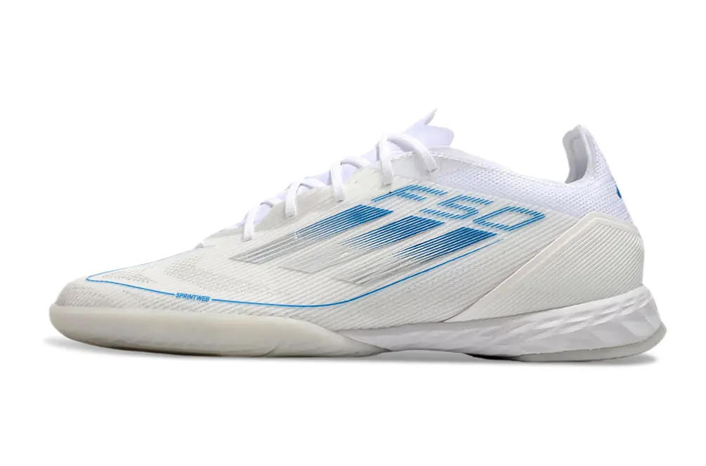 Adidas F50 Pro IC - White/Ice Blue/Snow White