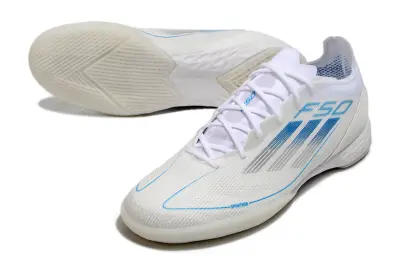 Adidas F50 Pro IC - White/Ice Blue/Snow White