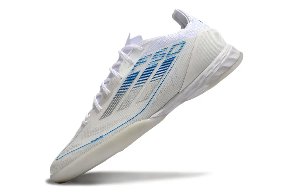 Adidas F50 Pro IC - White/Ice Blue/Snow White