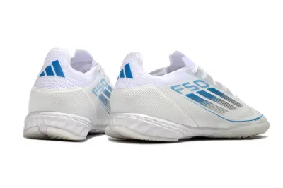 Adidas F50 Pro IC - White/Ice Blue/Snow White