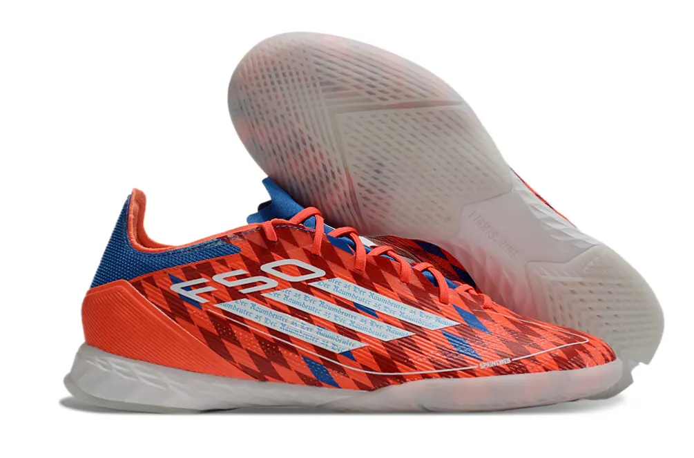 Thomas Müller x Adidas F50 Pro IC - Red/Vibrant Orange/Sky Blue