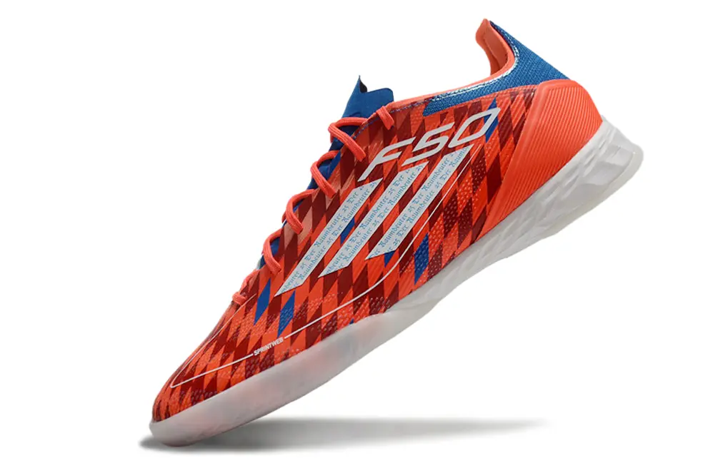 Thomas Müller x Adidas F50 Pro IC - Red/Vibrant Orange/Sky Blue