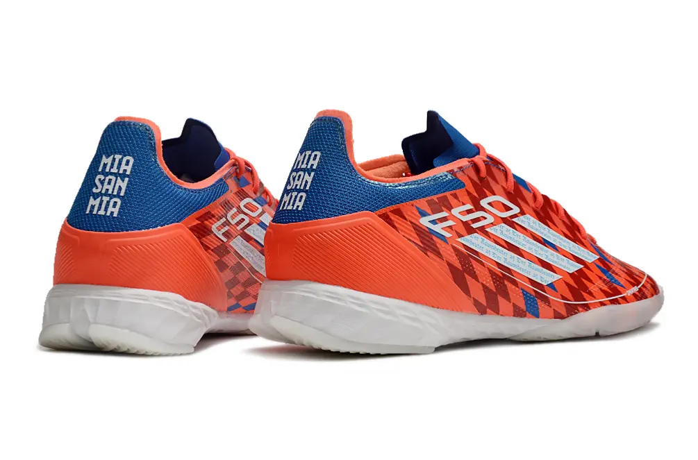 Thomas Müller x Adidas F50 Pro IC - Red/Vibrant Orange/Sky Blue