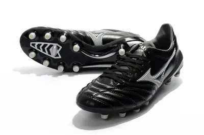 Mizuno Morelia Neo 2 FG - Black/Midnight Black/Shiny Silver
