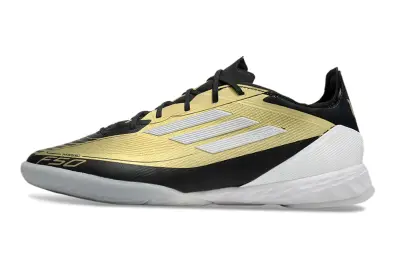 Messi x Adidas F50 Pro IC - Gold/Metallic Gold/Classic Black