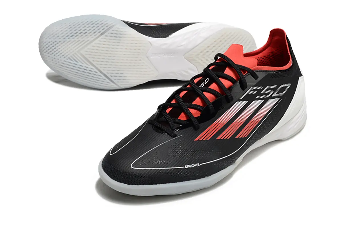 Adidas F50 Pro IC - Black/Crimson Red/White