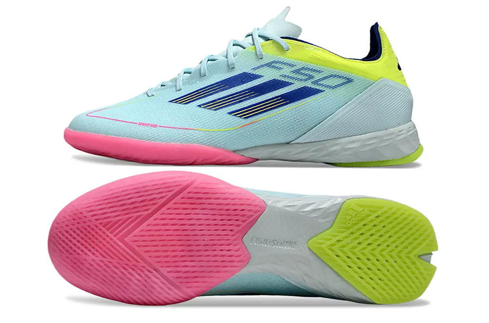 Adidas F50 Pro IC - LightBlue/NeonGreen/PinkGlow