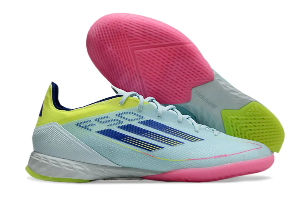 Adidas F50 Pro IC - LightBlue/NeonGreen/PinkGlow