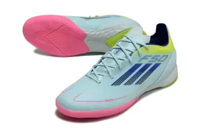 Adidas F50 Pro IC - LightBlue/NeonGreen/PinkGlow