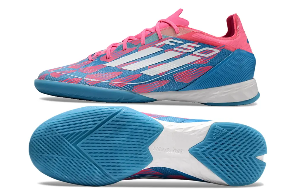 Adidas F50 Pro IC - Blue/Vibrant Pink/Turquoise Blue