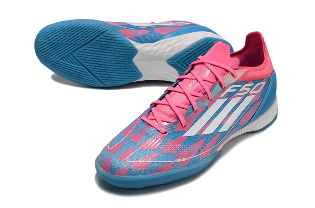 Adidas F50 Pro IC - Blue/Vibrant Pink/Turquoise Blue