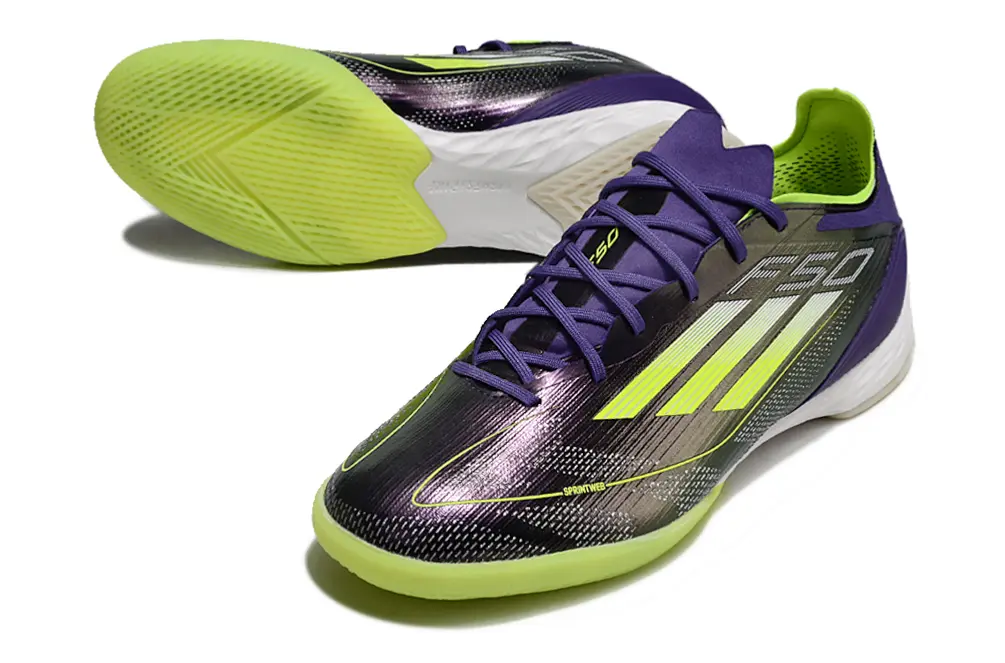 Adidas F50 Pro IC - Purple/Electric Lime/Black