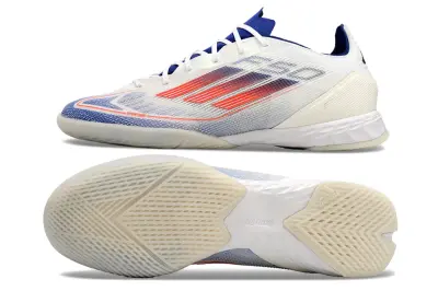 Adidas F50 Pro IC - White/Blue Frost/Fiery Orange
