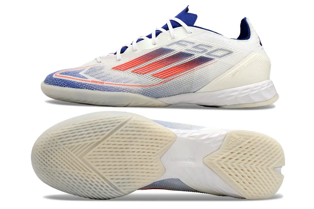 Adidas F50 Pro IC - White/Blue Frost/Fiery Orange