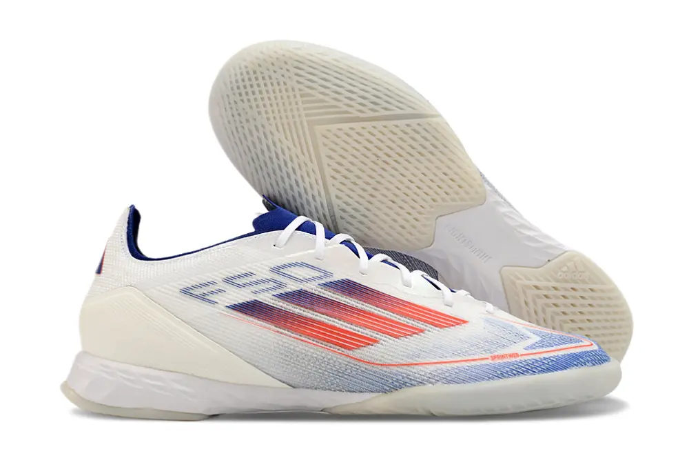 Adidas F50 Pro IC - White/Blue Frost/Fiery Orange