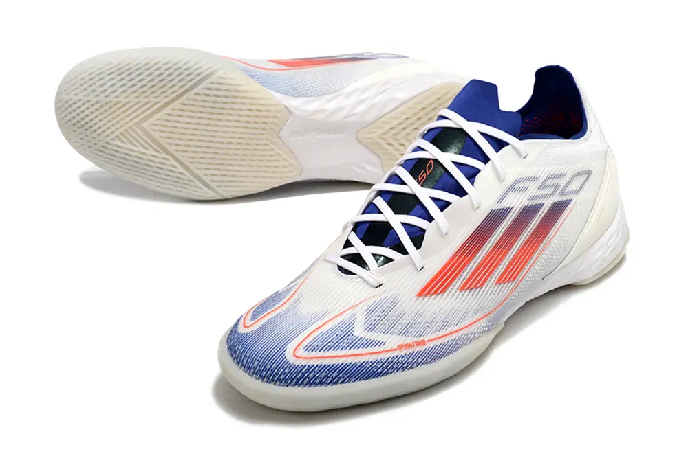Adidas F50 Pro IC - White/Blue Frost/Fiery Orange