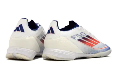 Adidas F50 Pro IC - White/Blue Frost/Fiery Orange