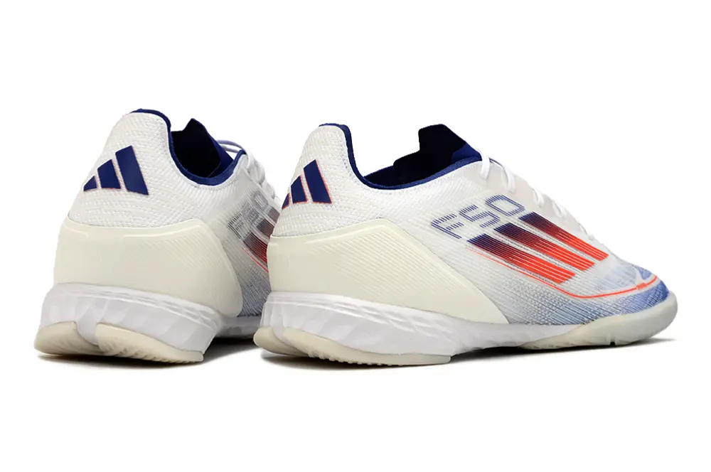 Adidas F50 Pro IC - White/Blue Frost/Fiery Orange