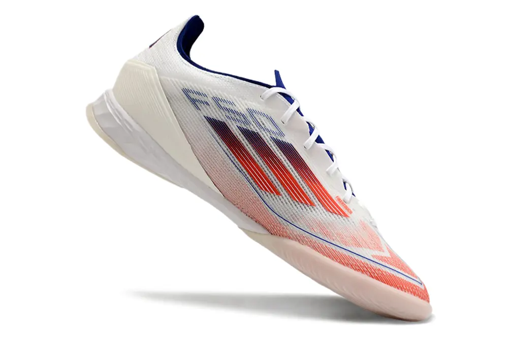 Adidas F50 Pro IC - White/Coral Peach/Blue Accent