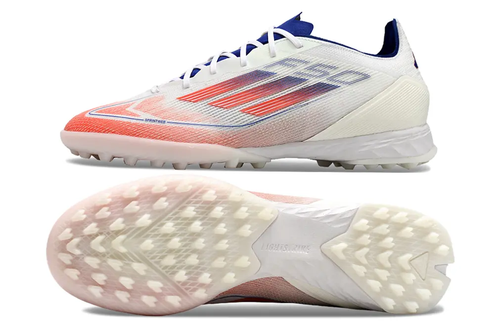 Adidas F50 Pro TF - White/Radiant Orange/Deep Blue