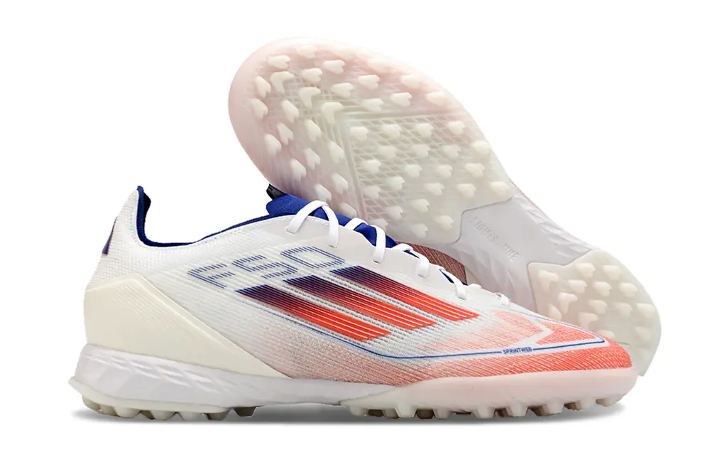 Adidas F50 Pro TF - White/Radiant Orange/Deep Blue