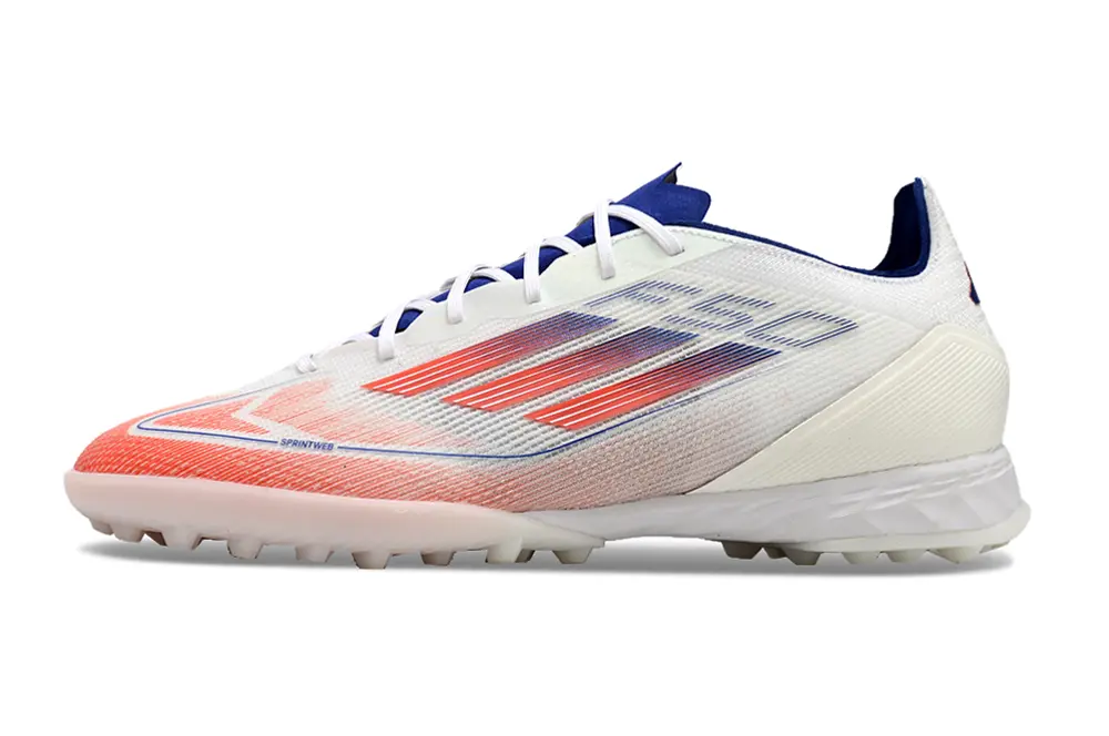 Adidas F50 Pro TF - White/Radiant Orange/Deep Blue