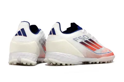 Adidas F50 Pro TF - White/Radiant Orange/Deep Blue