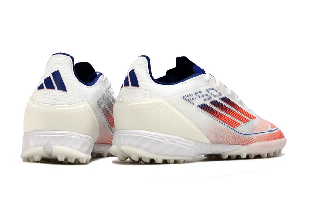 Adidas F50 Pro TF - White/Radiant Orange/Deep Blue