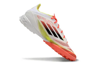 Adidas F50 Pro TF - White/Fiery Orange/Neon Yellow