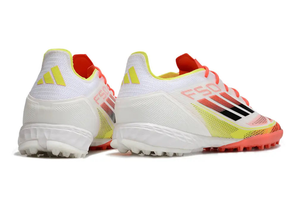 Adidas F50 Pro TF - White/Fiery Orange/Neon Yellow
