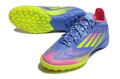 Adidas F50 Pro TF - Blue/Electric Yellow/Fuchsia Pink