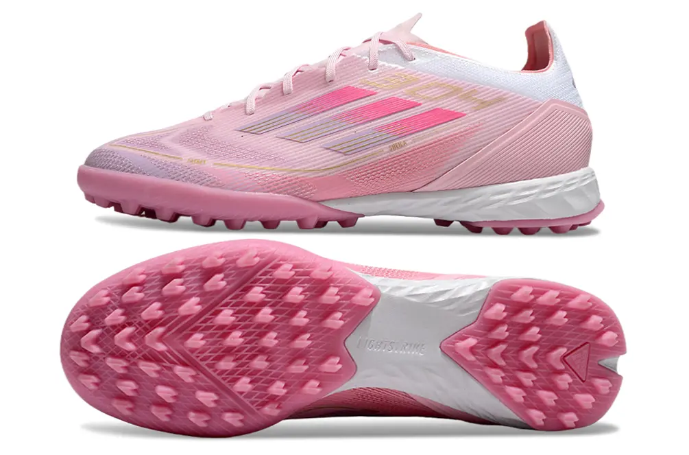 Lamine Yamal x Adidas F50 Pro TF - Pink/Soft Blush/Coral Pink