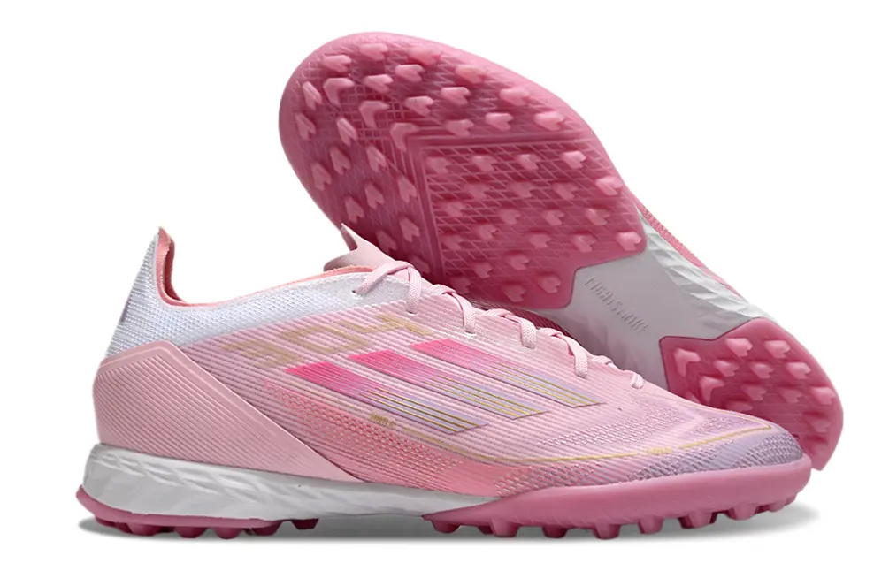 Lamine Yamal x Adidas F50 Pro TF - Pink/Soft Blush/Coral Pink