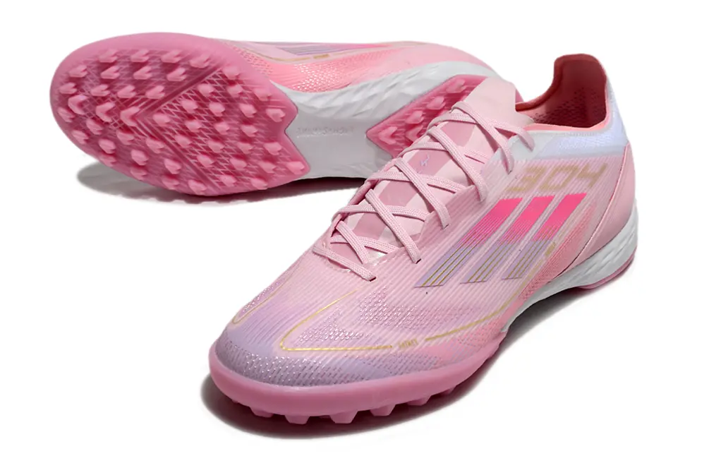 Lamine Yamal x Adidas F50 Pro TF - Pink/Soft Blush/Coral Pink