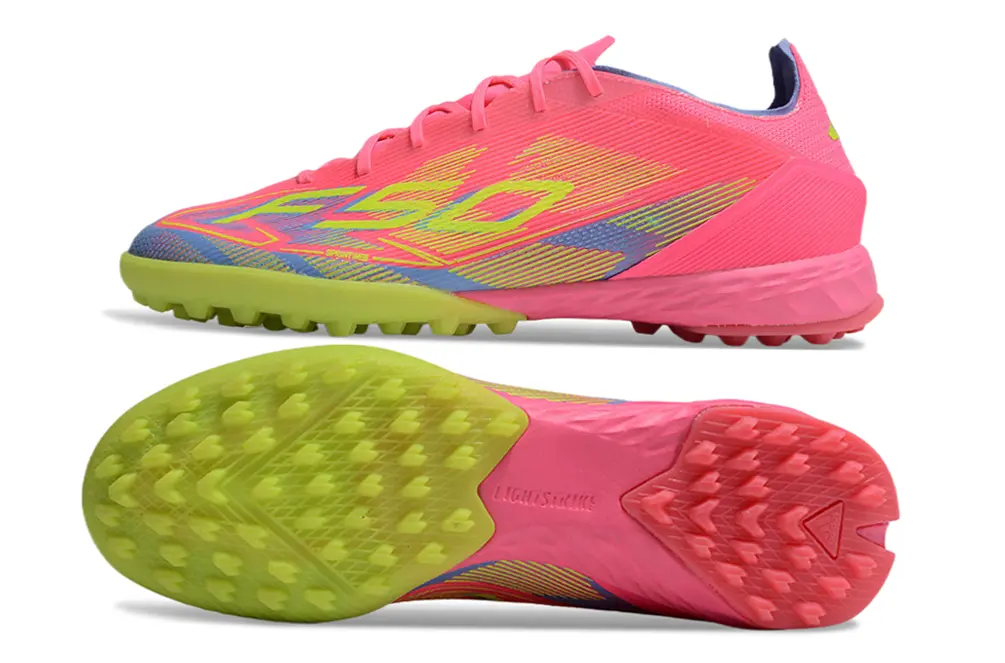 Adidas F50 Pro TF - Pink/Lime Green/Light Blue